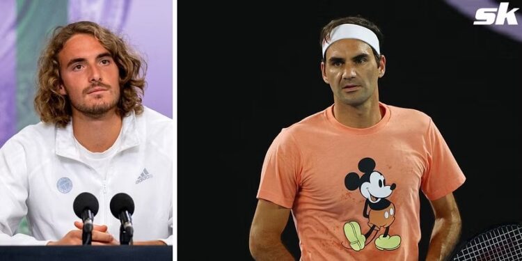 “I can’t hold it no more”- Stefanos Tsitsipas lets Roger Federer secret out after what transpired On….