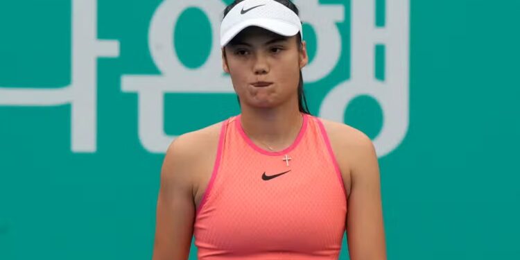 “I couldn’t continue”-Emma Raducanu forced to retire from Korea Open Due To…..