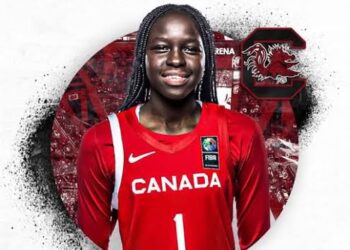 BREAKING NEWS 5-star No. 4 prospect in the 2025 class, SF Agot Makeer has committed to south Carolina boosting the team’s quality and depth. Welcome to South Carolina.