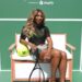 Serena Williams Rocks Black Dolce & Gabbana Keira Sandals at Wyn Beauty Pop-Up Event