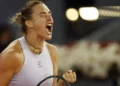 Sabalenka eases past Kostyuk into Madrid Open semis
