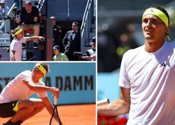 Alexander Zverev receives warning after urging umpire to leave chair during fiery Madrid Open dispute.