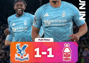 Crystal Palace and Nottingham Forest Battle to 1-1 Stalemate in Premier League Clash..