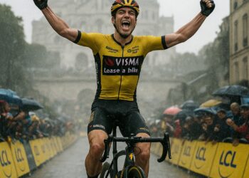 Wout van Aert triomfeert op Montmartre: Belgische glorie in de slotetappe van de Tour de France 2025… See more…