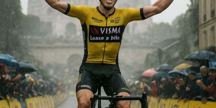Wout van Aert triomfeert op Montmartre: Belgische glorie in de slotetappe van de Tour de France 2025… See more…